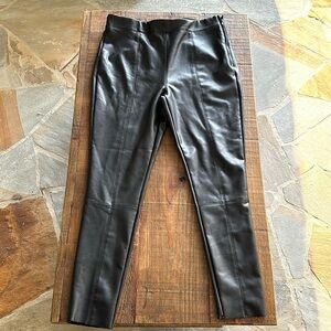 Topshop black leather pants!